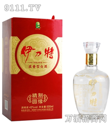 43度500ml伊力特精制圆缘