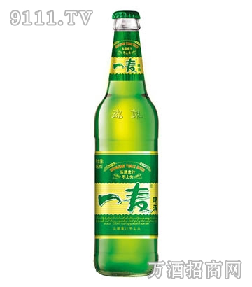 惠泉一麦中瓶装啤酒3.6度,480ml*12瓶/箱