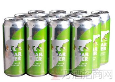 哈尔博熊牌清爽啤酒500ml*12