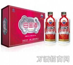 茅台 白金酒礼盒茅台集团 35度 500ml*2 礼盒装