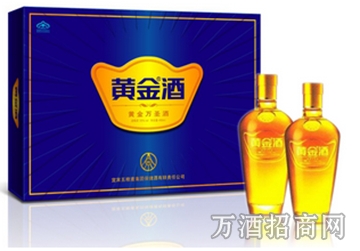 39°五粮液黄金酒万福礼盒480ml*2