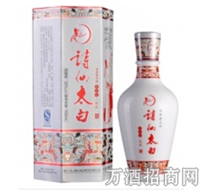 38度诗仙太白新花瓷彩瓷500ml