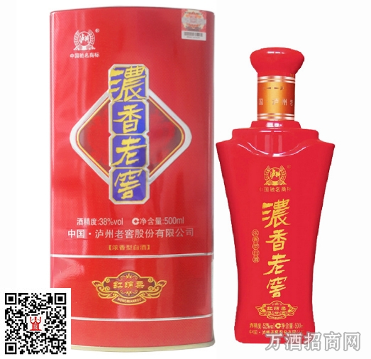 38度泸州老窖浓香老窖红绵柔