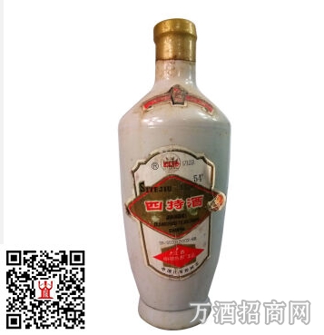 86—92年出厂54°四特酒 原 料：水、高粱、小麦