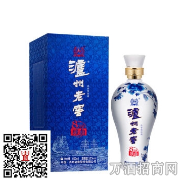 州老窖52°八年陈头曲蓝韵