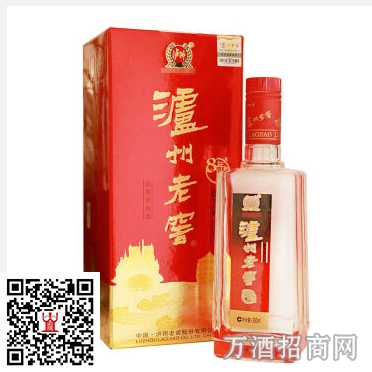 老窖52°八年陈头曲淡雅（红）