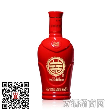 州老窖双喜酒52°喜坛66