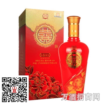 州老窖双喜酒52°喜坛66
