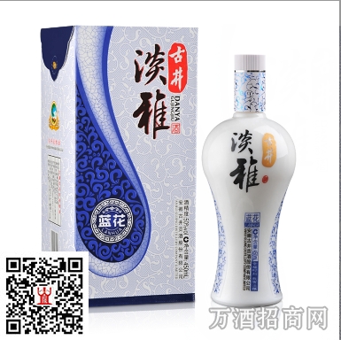 古井贡酒40.6°古井淡雅青花450ml