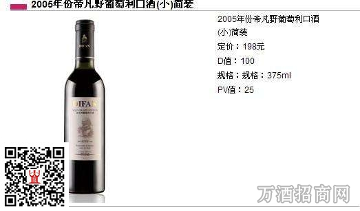 帝凡野葡萄利口酒