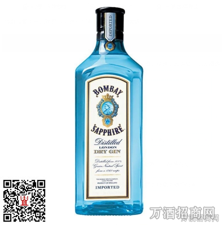 孟买蓝宝石金酒蓝瓶价格 